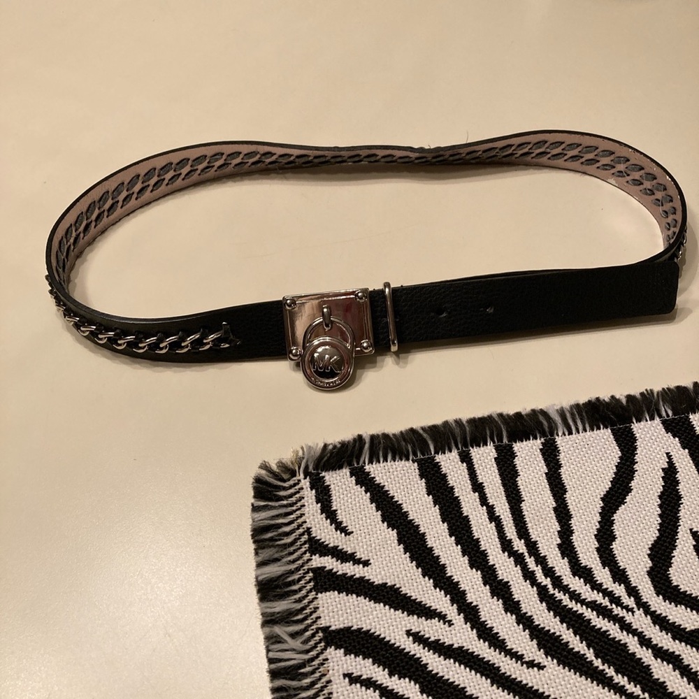 MICHAEL KORS chain link adorned belt